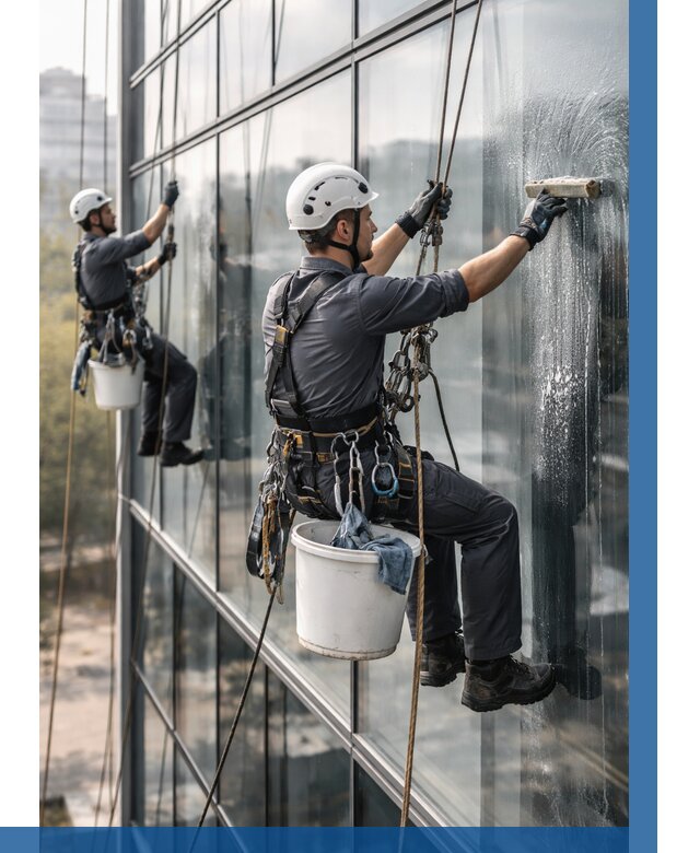 Мойка сплошного остекления в Таганроге, заказать от 305 р.| ВЫСОТНИК-Тгн