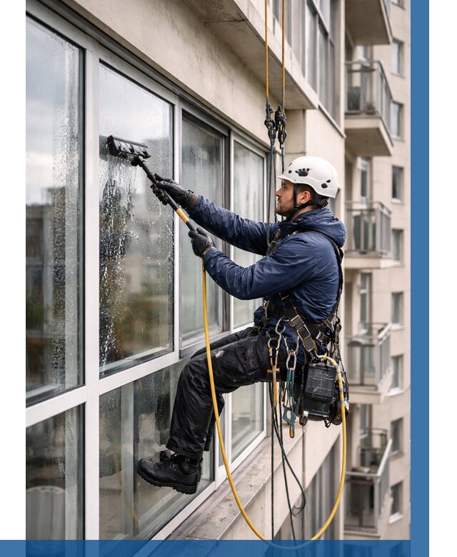 Мойка балконного остекления в Таганроге от 3563 р. | ВЫСОТНИК-Тгн