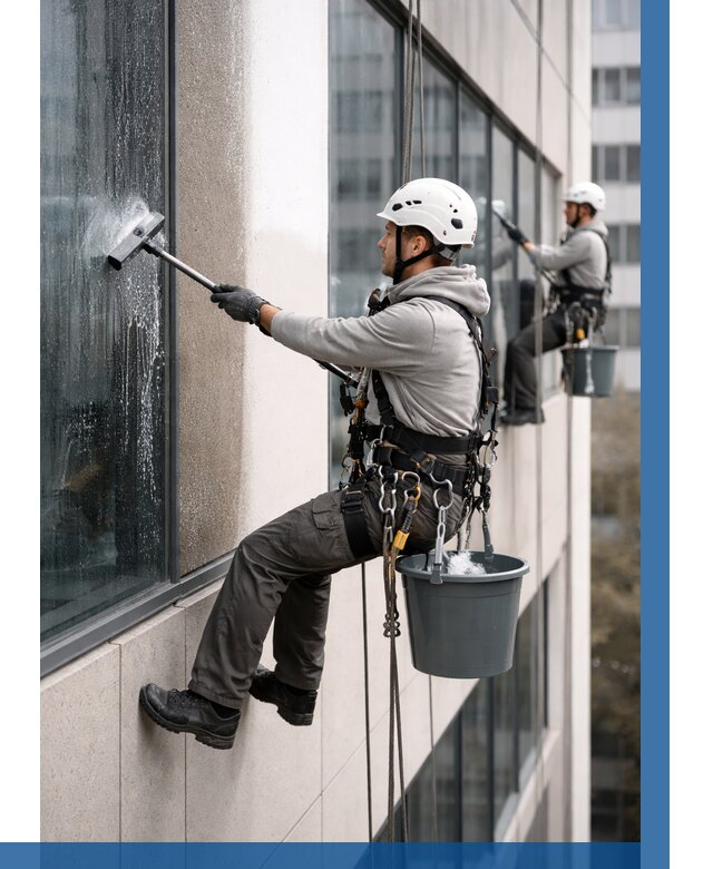 Мойка фасадов зданий в Таганроге под ключ от 356 р. | ВЫСОТНИК-Тгн