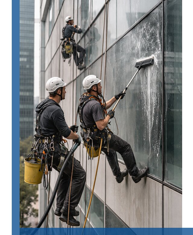 Профессиональная высотная мойка фасадов зданий в Таганроге