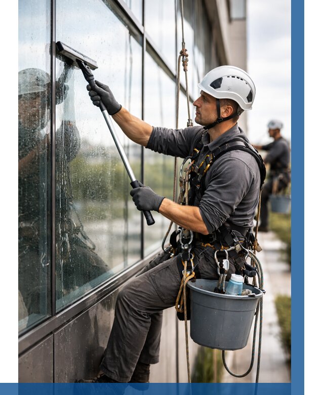 Мойка стеклянных фасадов в Таганроге от 204 р. | ВЫСОТНИК-Тгн