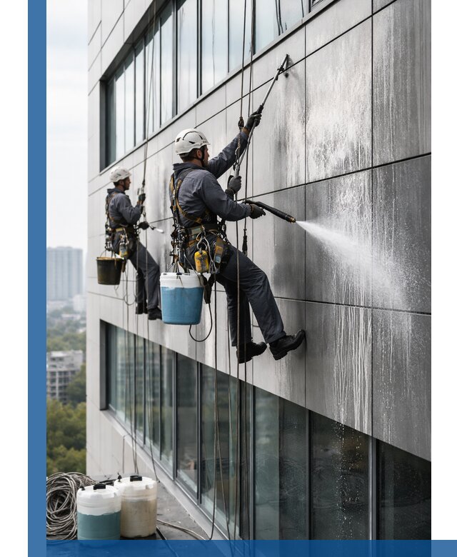 Профессиональная мойка вентилируемых фасадов в Таганроге