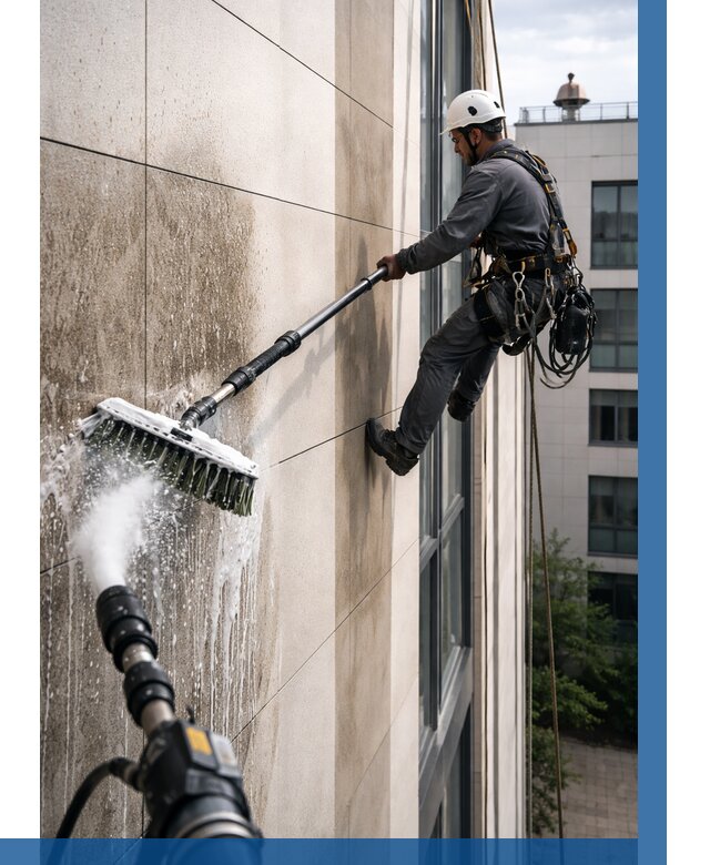 Мойка фасада из керамогранита в Таганроге от 305 р. | ВЫСОТНИК-Тгн