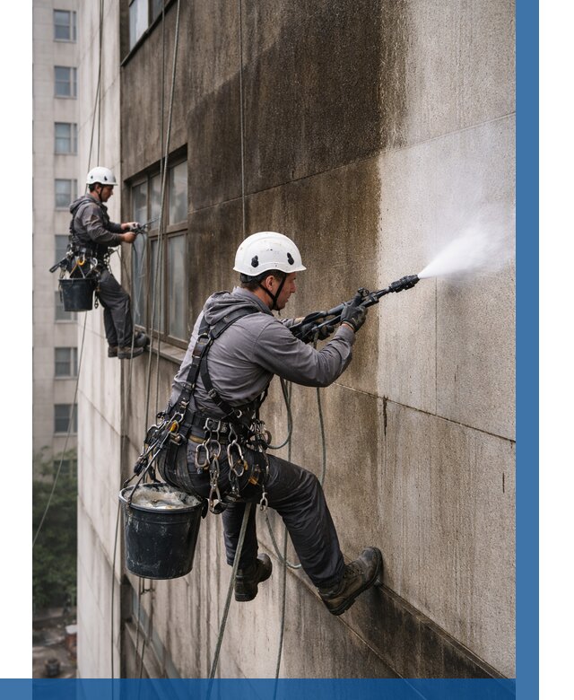 Очистка фасада от копоти в Таганроге от 255 р. | ВЫСОТНИК-Тгн