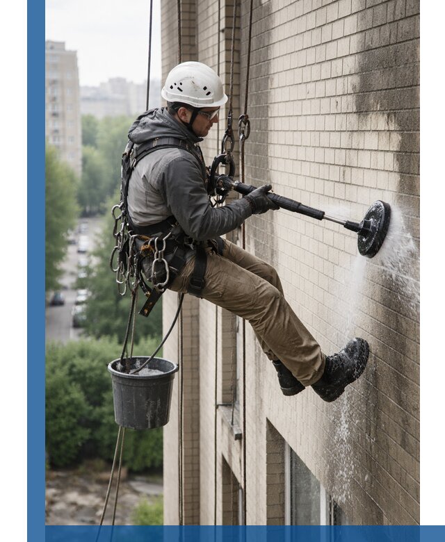 Очистка фасада от копоти в Таганроге профессионально и безопасно