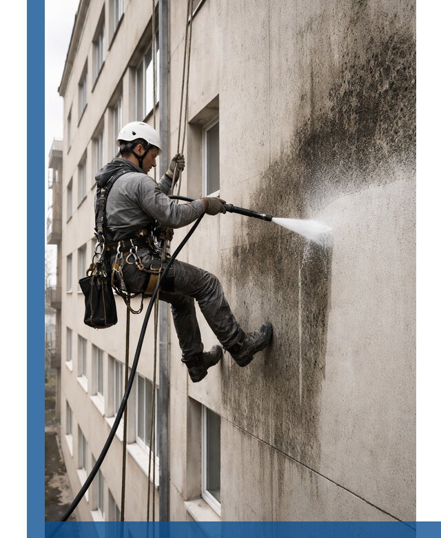 Профессиональная очистка фасадов от плесени в Таганроге