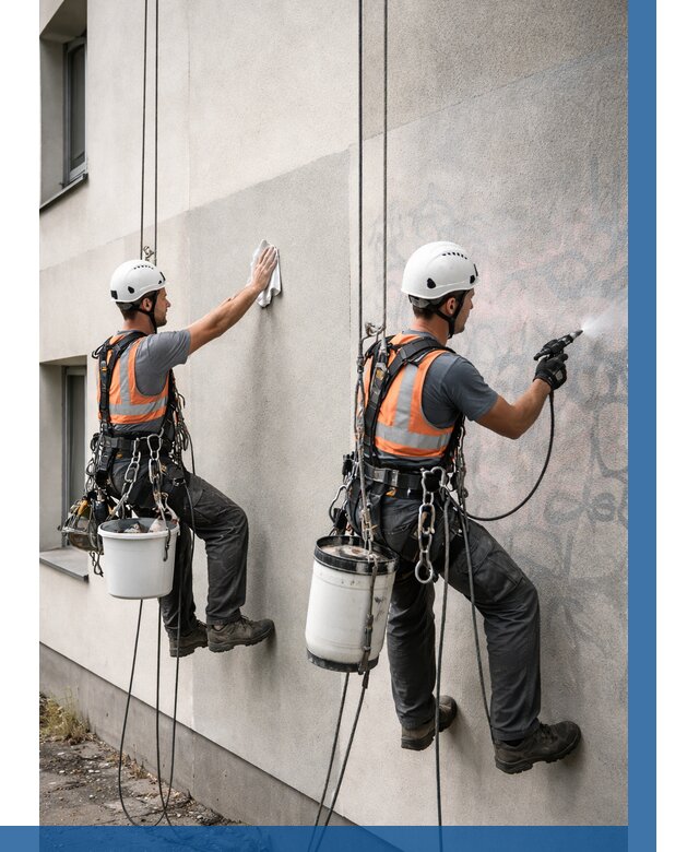 Антиграффити покрытие фасада в Таганроге от 611 р. | ВЫСОТНИК-Тгн