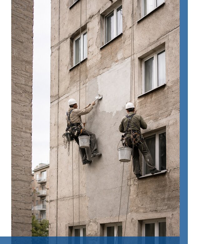 Косметический ремонт фасада в Таганроге от 1120 р. | ВЫСОТНИК-Тгн