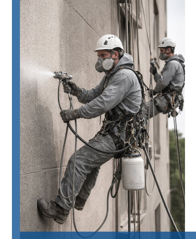 Безвоздушная покраска фасадов зданий в Таганроге профессионально