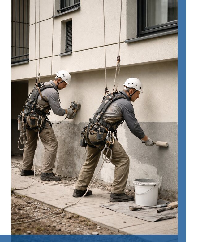 Окраска цоколя здания в Таганроге от 458 р. под ключ | ВЫСОТНИК-Тгн