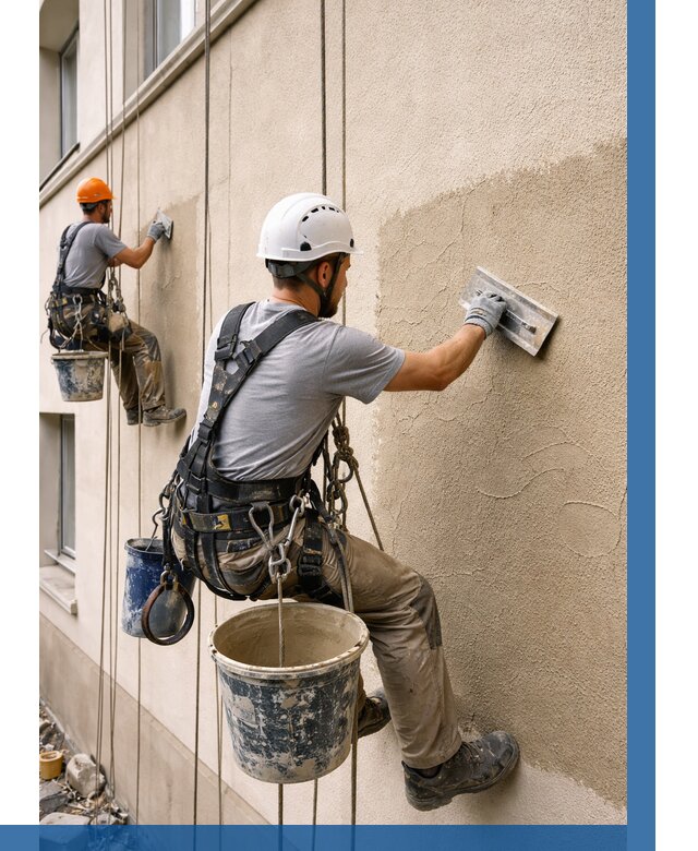 Декоративная штукатурка фасада в Таганроге от 1222 р. | ВЫСОТНИК-Тгн