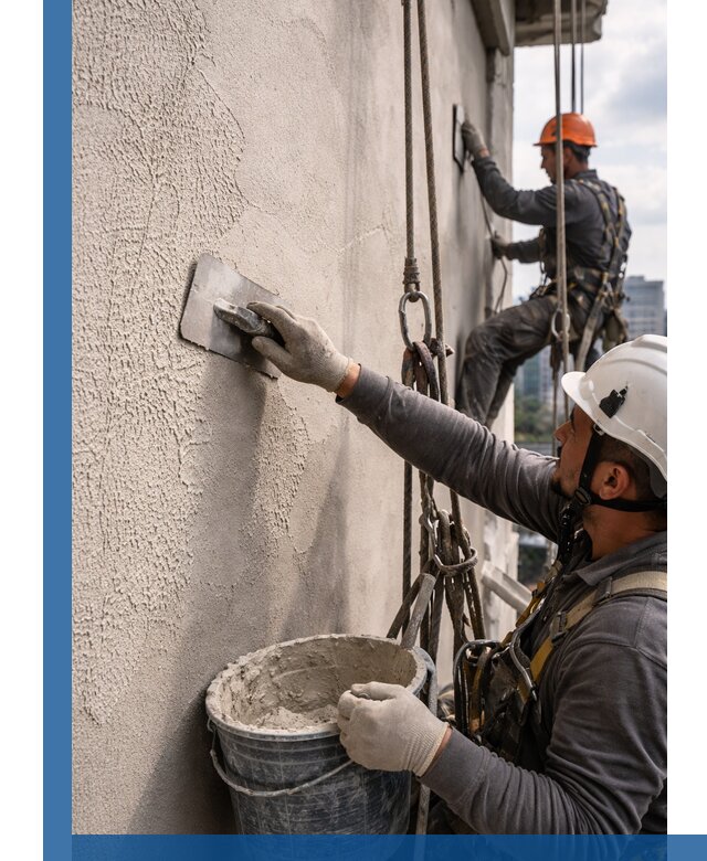 Декоративная штукатурка фасада с утеплением и защитой в Таганроге