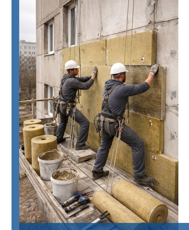 Утепление фасада минватой в Таганроге под ключ с гарантией