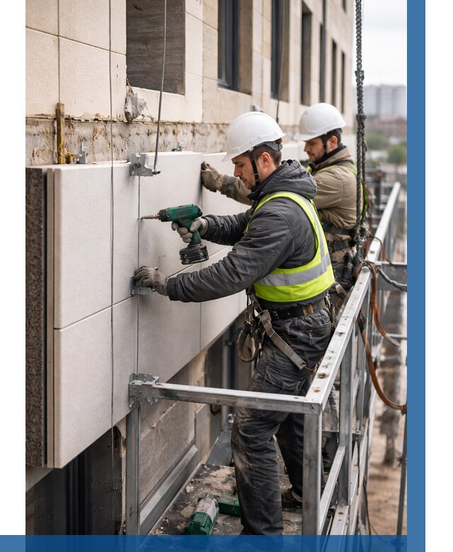 Монтаж фасадных термопанелей в Таганроге от 1527 р. | ВЫСОТНИК-Тгн