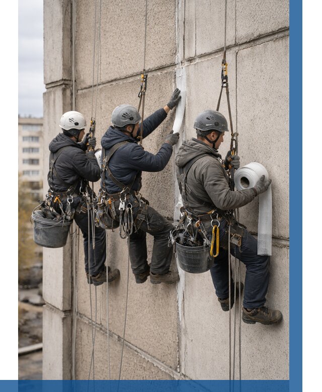 Ремонт межпанельных швов в Таганроге от 764 р. | ВЫСОТНИК-Тгн