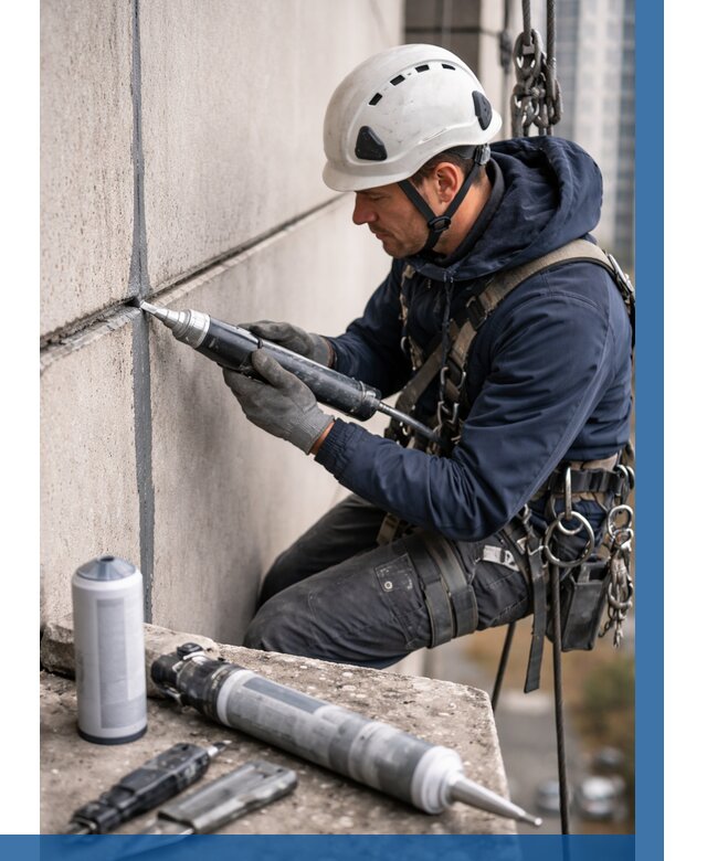 Вторичная герметизация швов в Таганроге от 458 р. | ВЫСОТНИК-Тгн