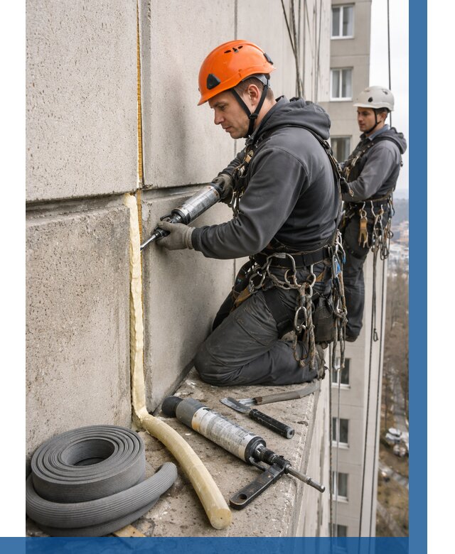 Теплый шов межпанельные швы в Таганроге от 713 р. | ВЫСОТНИК-Тгн