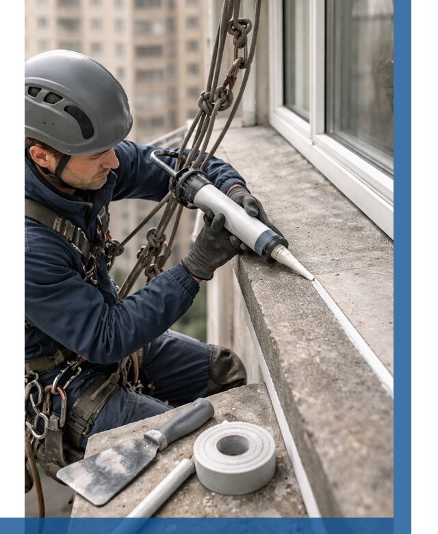 Герметизация балконного козырька в Таганроге от 4581 р. | ВЫСОТНИК-Тгн