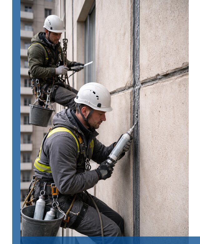 Герметизация деформационных швов фасада в Таганроге качественно