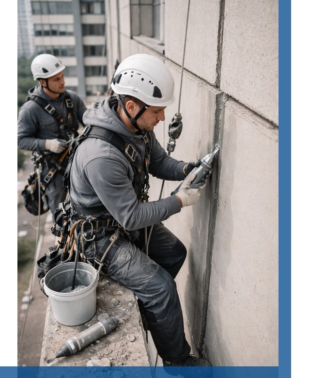 Ремонт деформационных швов здания в Таганроге от 1018 р. | ВЫСОТНИК-Тгн