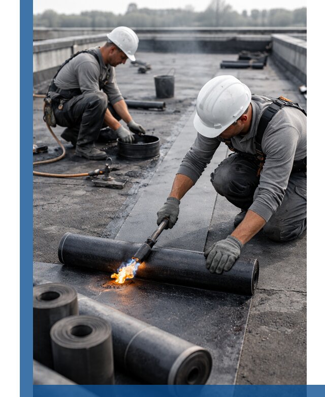 Ремонт рулонной кровли в Таганроге герметизация и восстановление