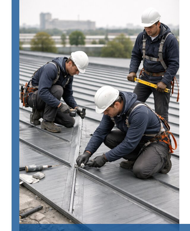 Ремонт фальцевой кровли в Таганроге срочно и качественно