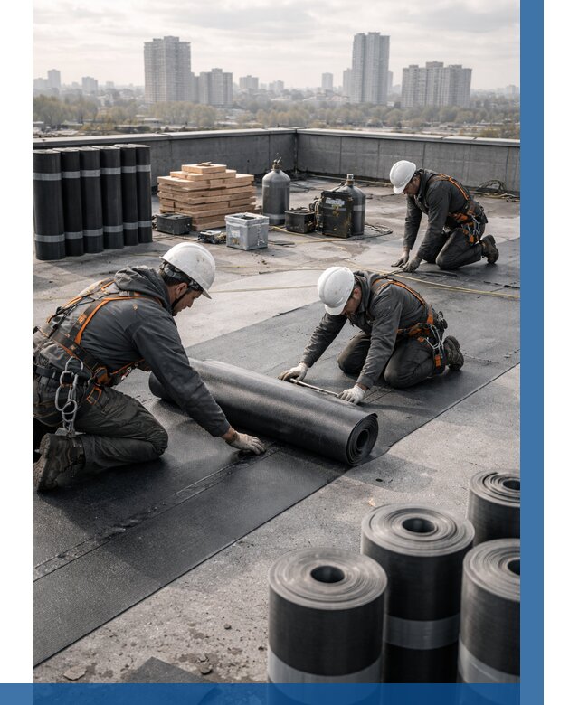 Монтаж мягкой кровли под ключ в Таганроге от 458 р. | ВЫСОТНИК-Тгн