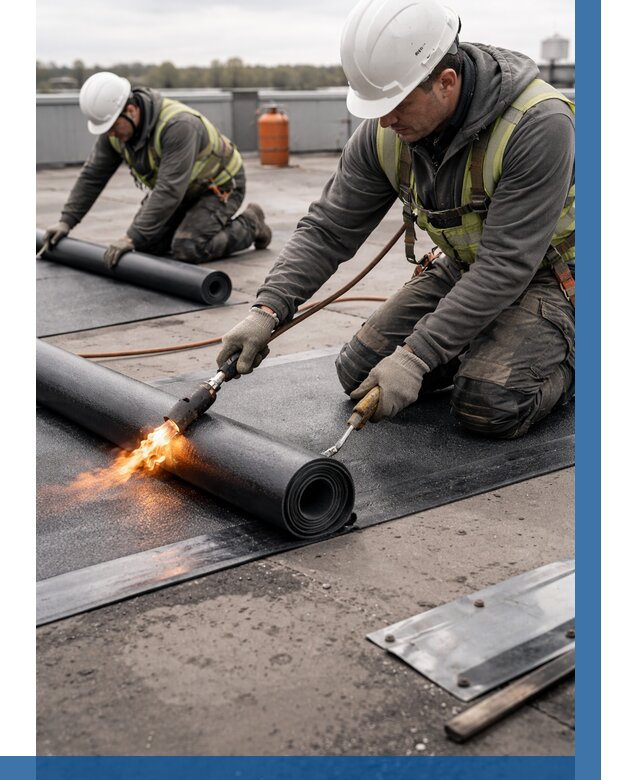 Монтаж наплавляемой кровли в Таганроге от 865 р. — ВЫСОТНИК-Тгн