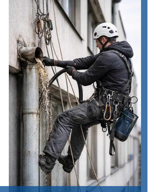 Прочистка водосточных труб в Таганроге от 3563 р. | ВЫСОТНИК-Тгн