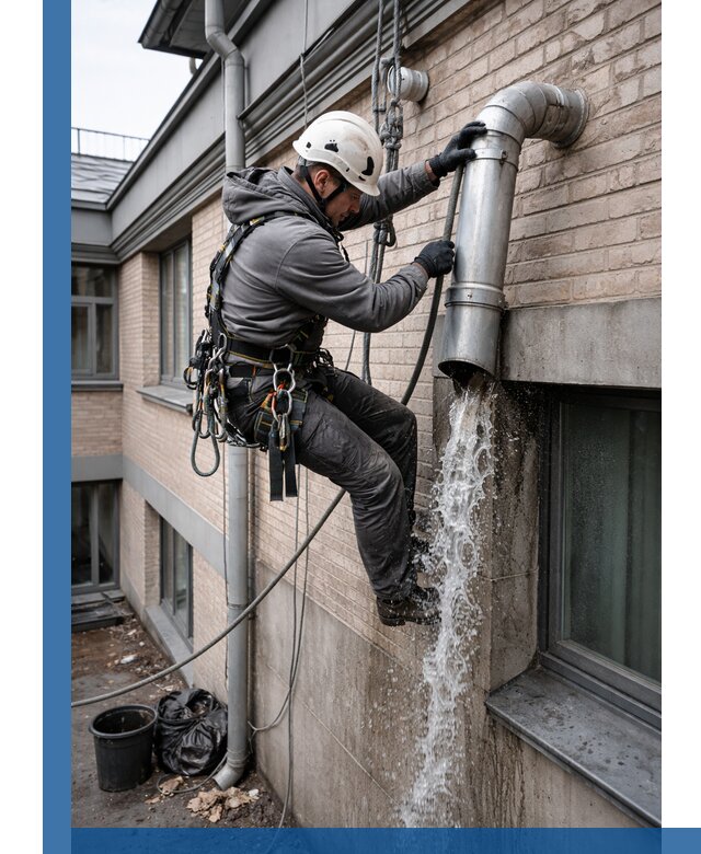 Профессиональная прочистка водосточных труб в Таганроге с гарантией