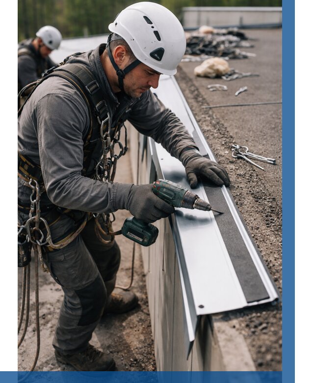 Монтаж капельника на кровле в Таганроге от 305 р. | ВЫСОТНИК-Тгн