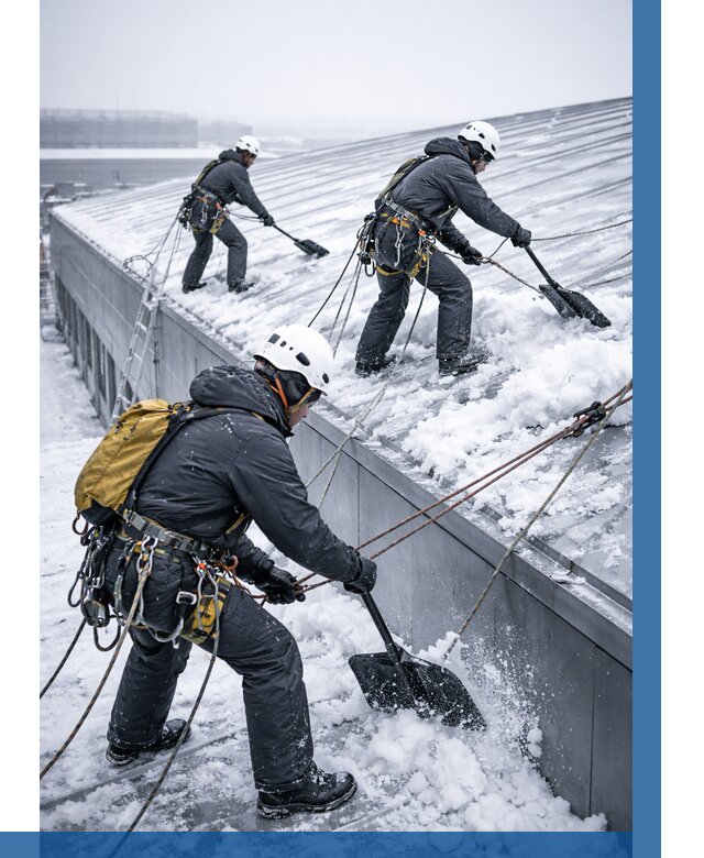 Очистка навесов от снега в Таганроге от 4581 р. | ВЫСОТНИК-Тгн