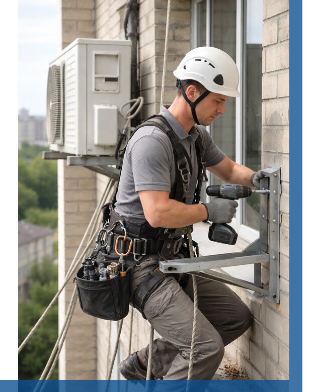 Установка кронштейнов кондиционера в Таганроге от 3563 р. | ВЫСОТНИК-Тгн