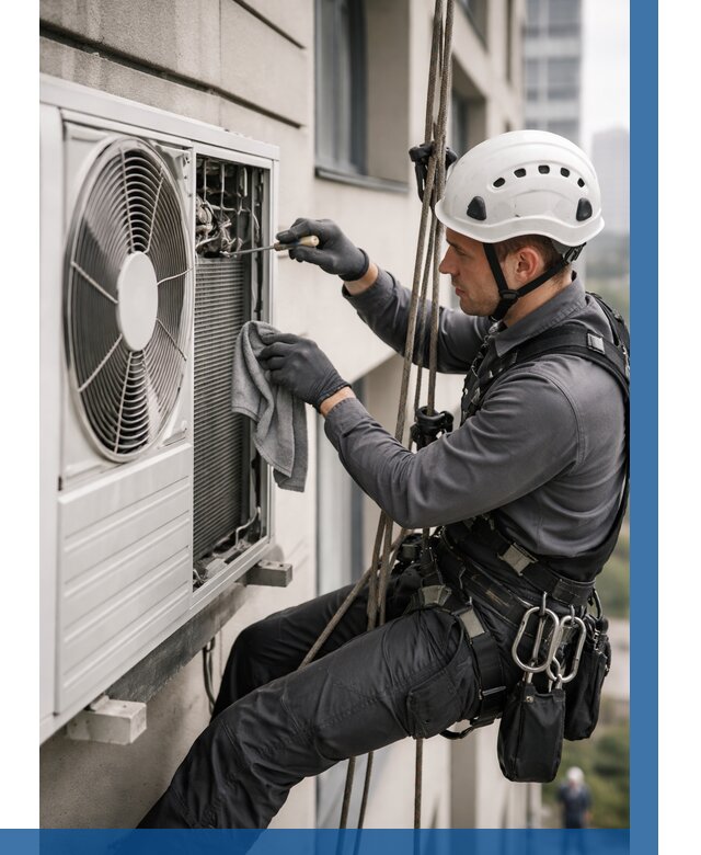 Обслуживание внешнего блока кондиционера в Таганроге от 2749 р.ВЫСОТНИК-Тгн