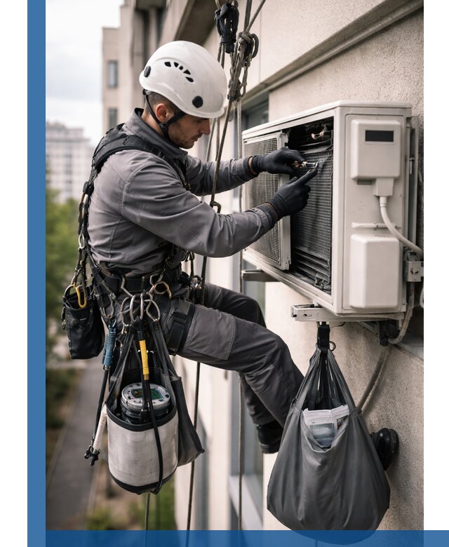 Обслуживание внешнего блока кондиционера в Таганроге профессионально