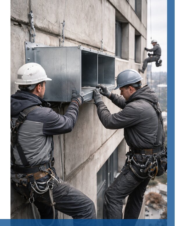 Монтаж вентиляционных коробов в Таганроге от 3054 р. | ВЫСОТНИК-Тгн