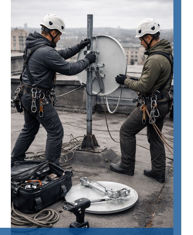 Демонтаж антенн на крыше в Таганроге от 4581 р. | ВЫСОТНИК-Тгн