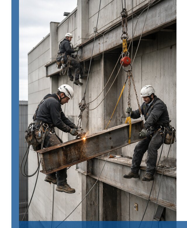 Демонтаж металлоконструкций на высоте в Таганроге под ключ