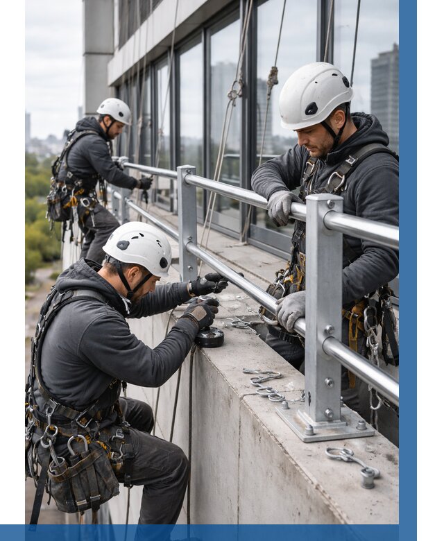 Монтаж ограждений на высоте в Таганроге, от 1222 р. | ВЫСОТНИК-Тгн