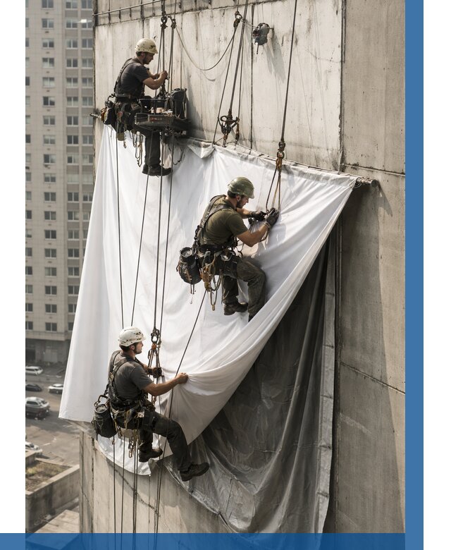 Замена баннерного полотна в Таганроге от 6618 р. | ВЫСОТНИК-Тгн—заказать