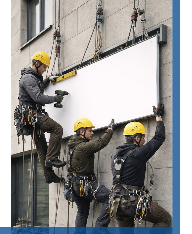 Монтаж рекламной вывески в Таганроге от 8145 р. | ВЫСОТНИК-Тгн