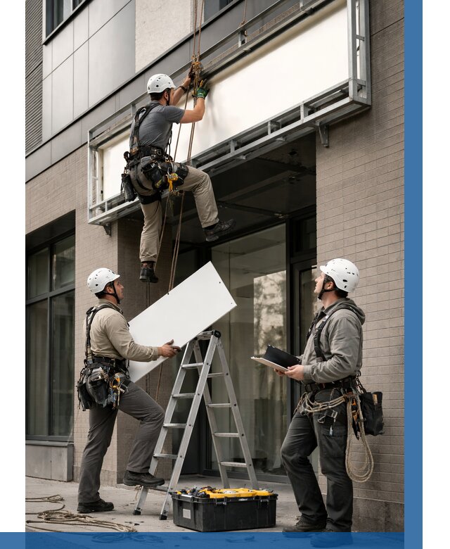 Монтаж светового короба в Таганроге от 6618 р. | ВЫСОТНИК-Тгн