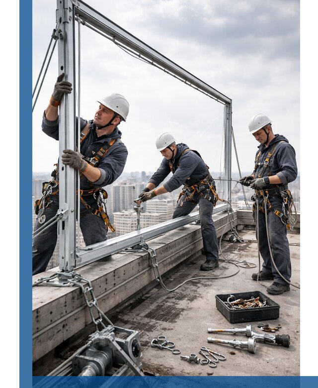 Монтаж крышных рекламных конструкций под ключ в Таганроге