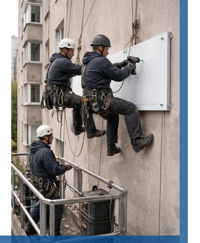 Монтаж табличек и указателей в Таганроге от 3563 р. | ВЫСОТНИК-Тгн