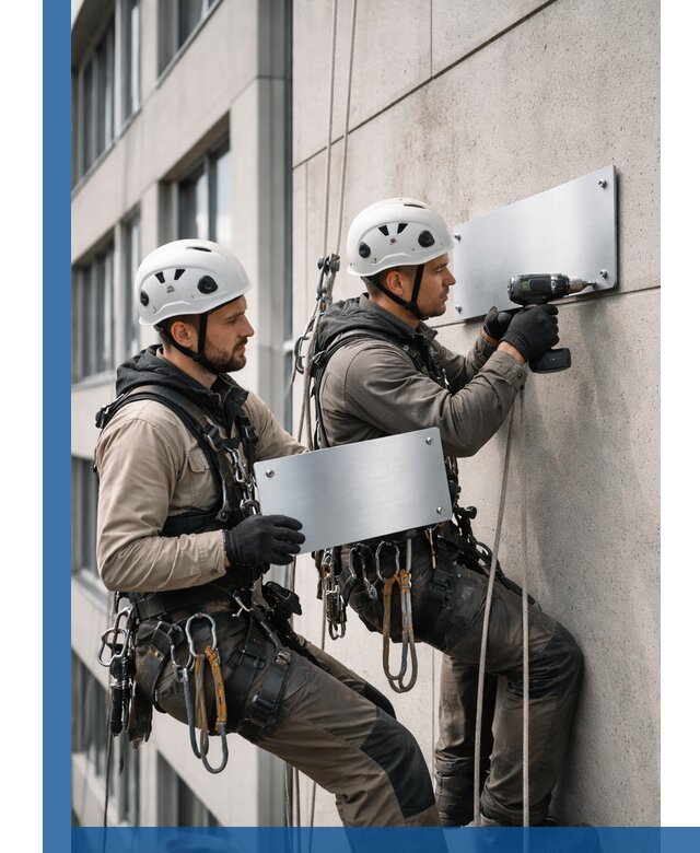 Монтаж табличек и указателей в Таганроге для зданий и сооружений