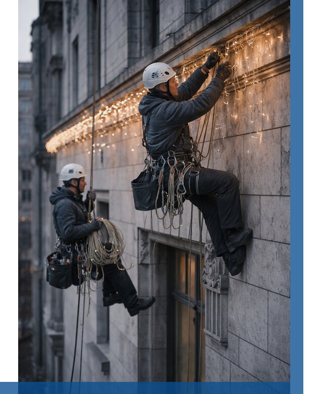 Монтаж новогодней иллюминации в Таганроге от 8654 р. | ВЫСОТНИК-Тгн