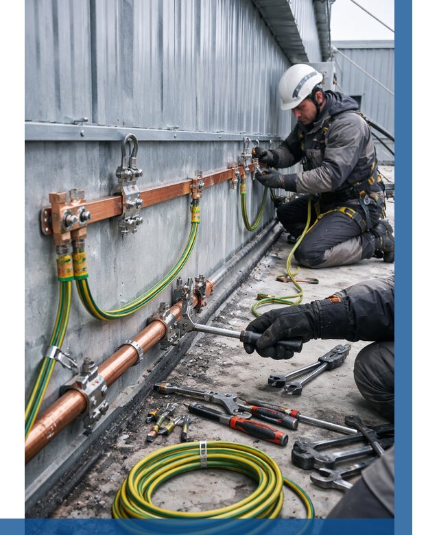 Монтаж заземления здания в Таганроге от 25453 р. | ВЫСОТНИК-Тгн