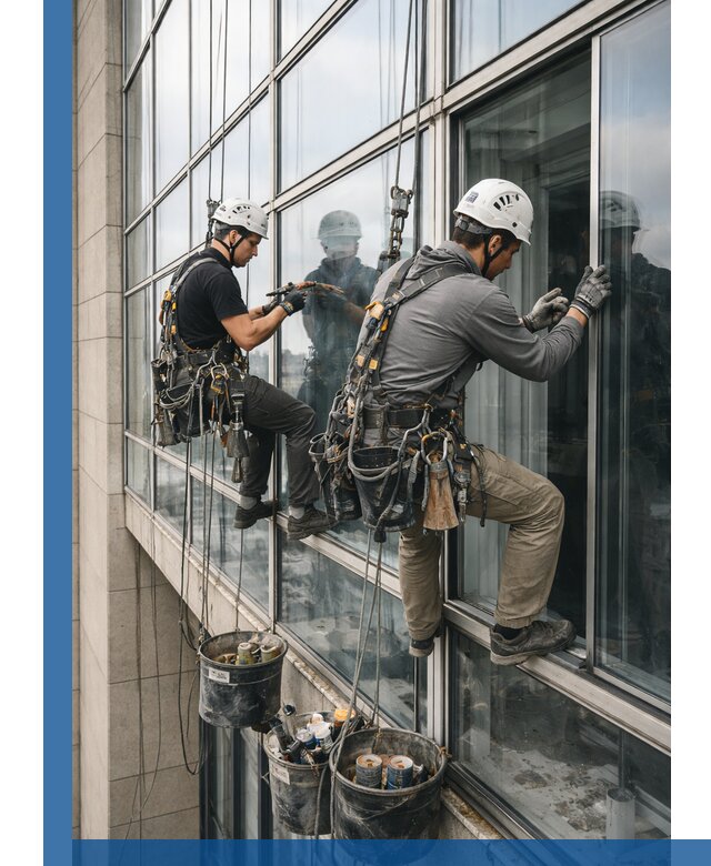 Ремонт витражных конструкций и фасадного остекления в Таганроге