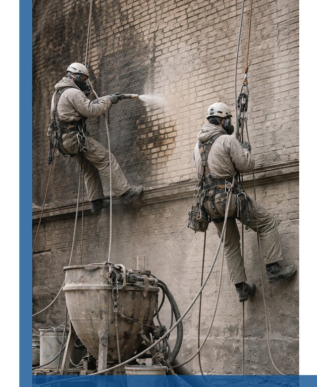 Пескоструйная очистка фасадов в Таганроге профессионально