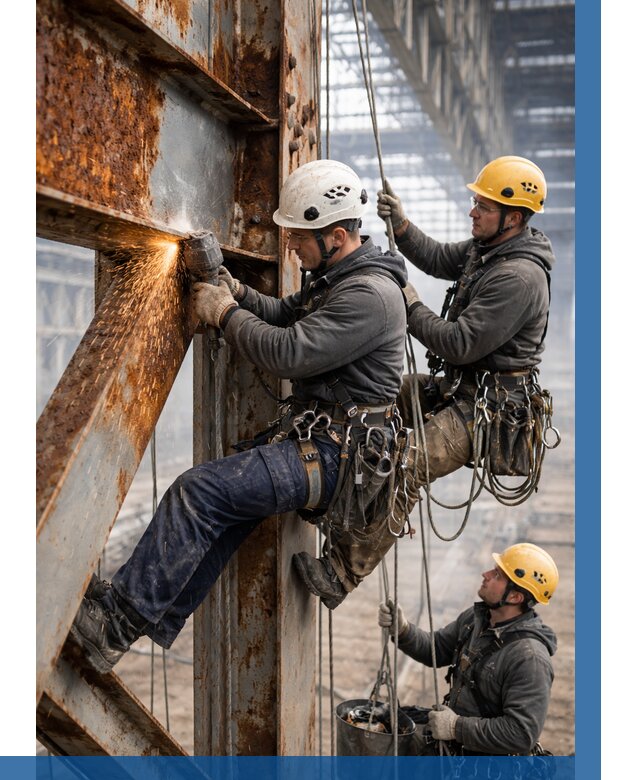 Зачистка металла от ржавчины в Таганроге от 356 р. | ВЫСОТНИК-Тгн